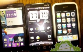 Сравнение размера экрана Motorola Droid X с Evo 4G