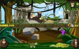Angry Temple Gorilla - охраняем кокосы