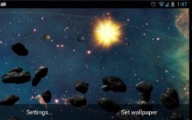 Asteroid Belt Live Wallpaper