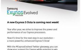 Samsung покажет модифицированный чип Exynos 5 Octa следующей неделе