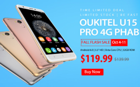 Только 7 дней Oukitel U15 Pro в магазине Gearbest.com за $119.99