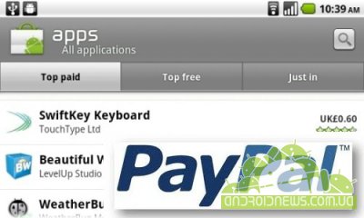   Android Market     PayPal?