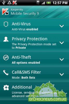 Kaspersky Mobile Security 9   Android Market