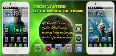 Greenlantern go launcher theme