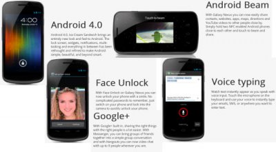  Android 4.0 Ice Cream Sandwich  Google Nexus S