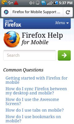 Mozilla Firefox  Android