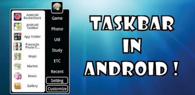 Taskbar in Android Pro -     Windows