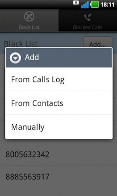 Черный список звонков - самая блокировки сообщений и звонков