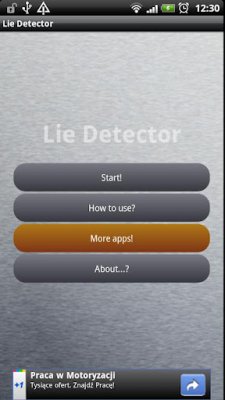 Lie Detector - имитация детектора лжи