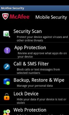 McAfee Mobile Security -      