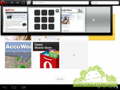 Opera Mobile 12  Android -   