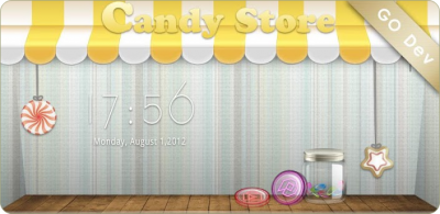 Candy Store GO Launcher Theme -  