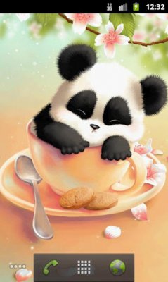 Sleepy Panda Live Wallpaper - дремлющая панда