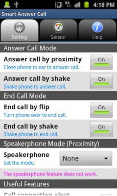 Smart Answer Call -       