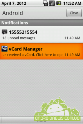 vCard Manager -       sms