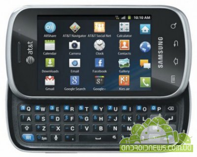 AT&T  QWERTY  Samsung Galaxy Appeal
