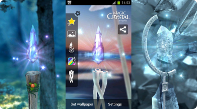 Magic Crystal Live Wallpaper - 3D   