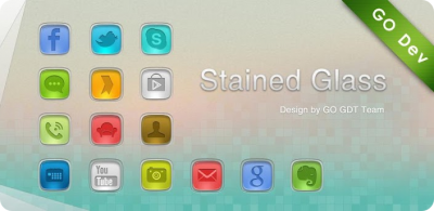 StainedGlass GO Launcher Theme -    