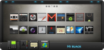 HI-Black GO LauncherEX Theme -    50 