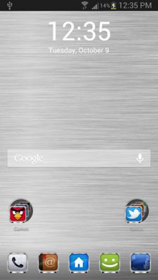 BRUSHED METAL GO Launcher EX Theme