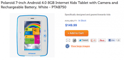 Polaroid Kids Tablet - 7- Android-  