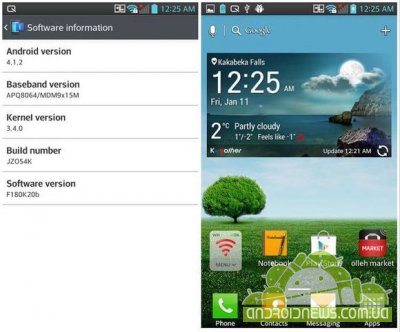  LG Optimus G   Android Jelly Bean 4.1.2