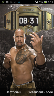 The Rock WWE Champion HD Live  Wallpaper