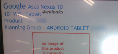 Google    Nexus 10  Asus