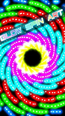 Glow Spin Art