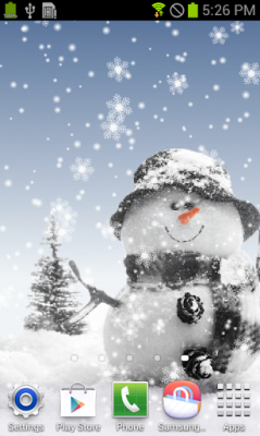 Snowman Live Wallpaper
