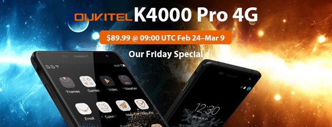     Oukitel K4000 Pro   Gearbest   $89,99