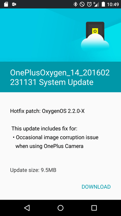 OnePlus X взялся получать обновление Oxygen 2.2.0