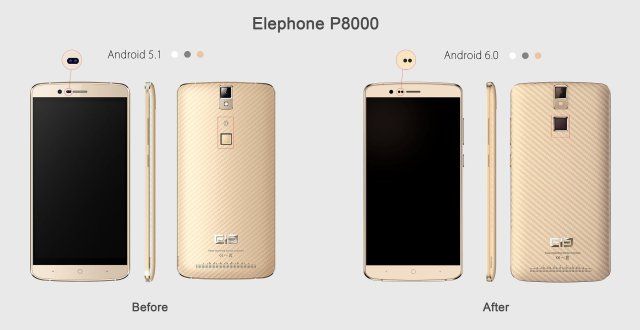Elephone    P8000  Android 6.0 Marshmallow