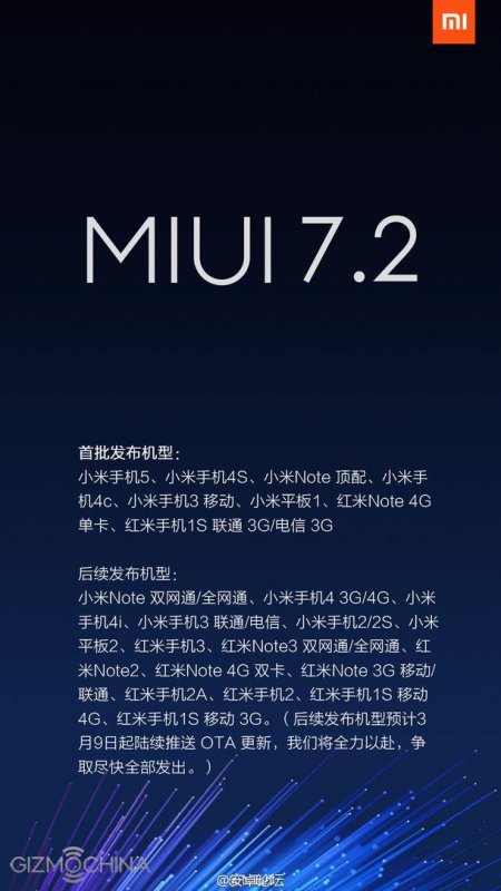 Xiaomi    MIUI 7.2   14  