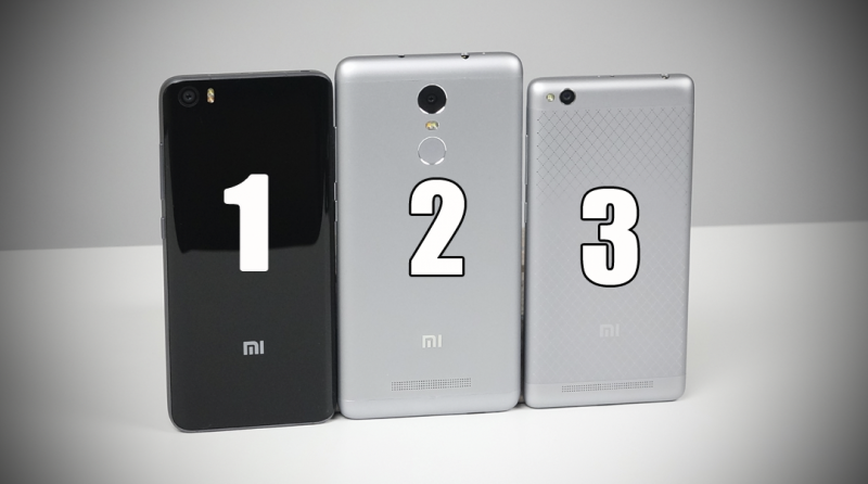   Xiaomi Mi5, Xiaomi Redmi Note 3 Pro  Xiaomi Redmi 3   ...