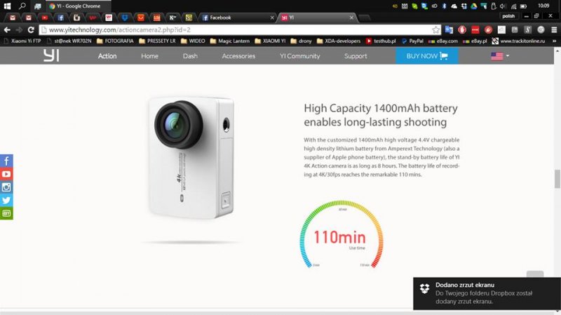 Xiaomi Yi 4K Action Camera 2:      