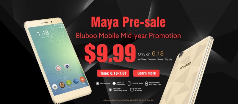 Bluboo    Bluboo Maya, X9, Xfire, Xtouch, Picasso  Uwatch  $9.99