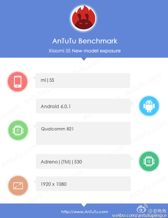 Xiaomi Mi 5S   Snapdragon 821   AnTuTu