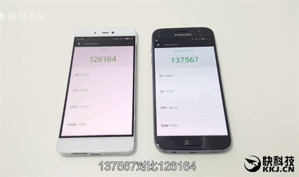 Xiaomi Mi 5S     Samsung Galaxy S7  Exynos 8890