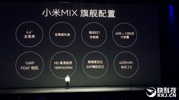 Xiaomi Mi MIX – концептуальный безрамочный смартфон целиком из керамики
